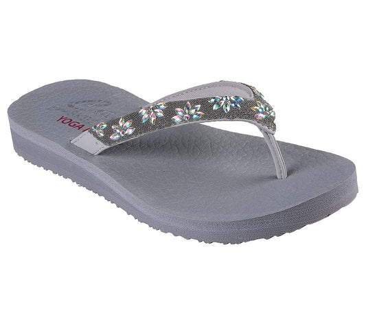 Skechers Σαγιονάρα Γυναικεία - Meditation - Love Letter 119646-GRY Gray