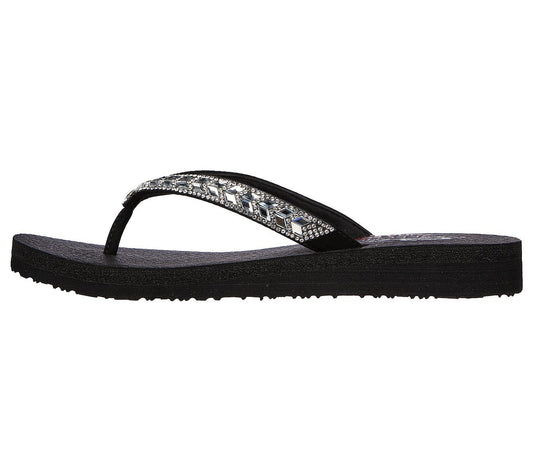 Skechers Σαγιονάρα Γυναικεία - Meditation - Love Letter 119649-BKSL BLACK SILVER