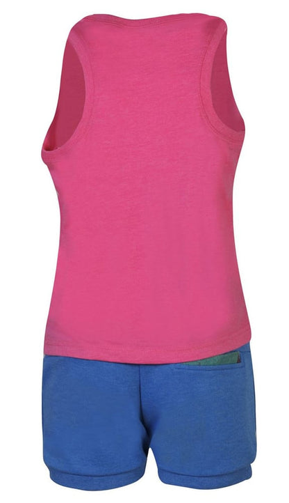 BodyTalk Σέτ T-Shirt Αμάνικο -Σόρτς Γιά Κορίτσι - Girls SET T-Shirt-Shorts HAPPY G LIPS