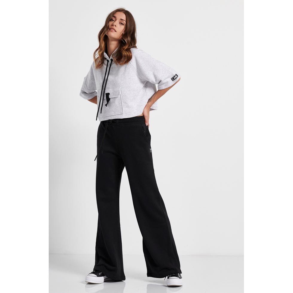 BodyTalk Γυναικείο Φαρδύ Παντελόνι - 1212-909700-00100 - Black