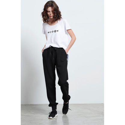 BodyTalk Γυναικεία Jogger Φόρμα Pantson Κανονικός Καβάλος - Black - E