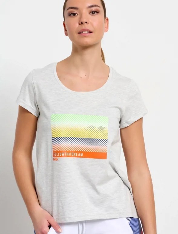 BodyTalk Γυναικείο BDTK κοντομάνικο t-shirt 1231-900728-54682 AN ΓΚΡΙ ΜΕΛΑΝΖΕ - E