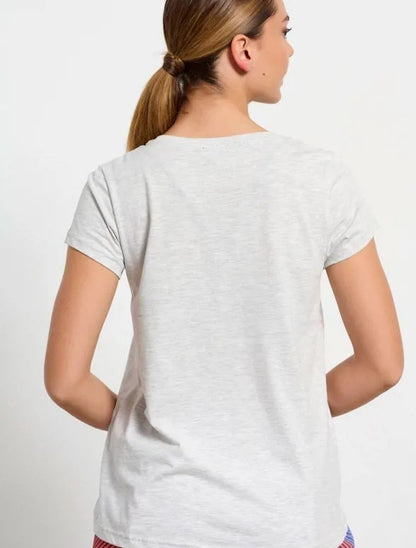 BodyTalk Γυναικείο BDTK κοντομάνικο t-shirt 1231-900728-54682 AN ΓΚΡΙ ΜΕΛΑΝΖΕ - E