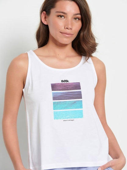 BodyTalk Γυναικεία BDTK αμάνικη μπλούζα 1231-903321-00200 White - E