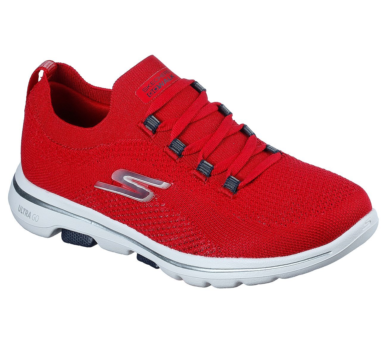 Skechers Γυναικείο Παπούτσι - Go Walk 5 - Uprise - 124010-RDNV - Red-Blue