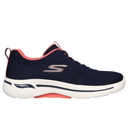 Skechers Γυναικείο Παπούτσι - Go Walk Arch Fit - Unify - 124403-NVCL - Navy Blue-Coral