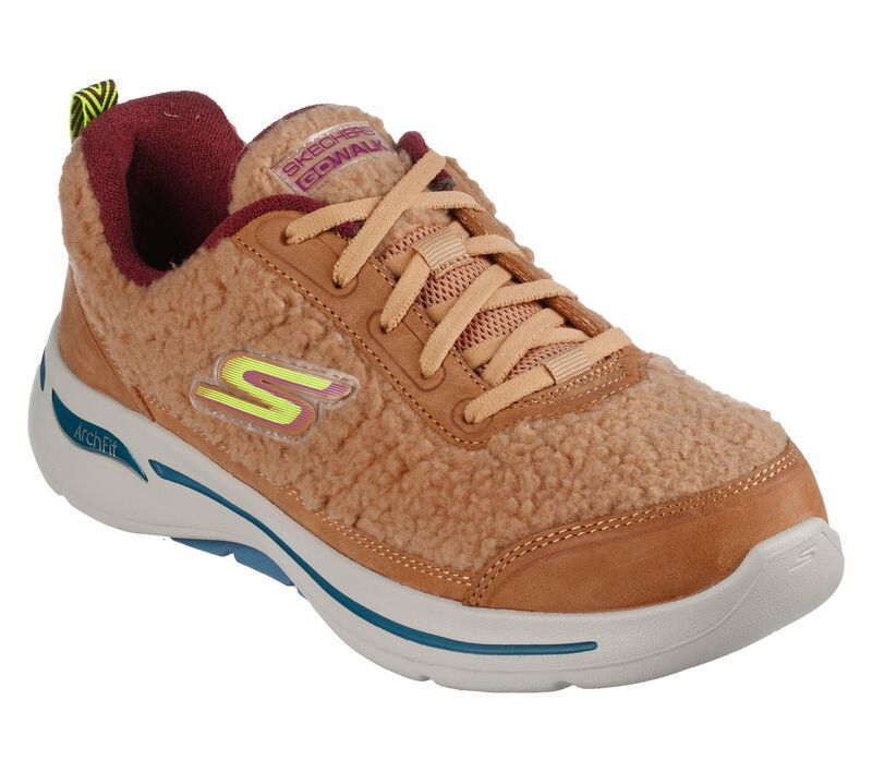 Skechers Παπούτσι Γυναικείο - Go Walk Arch Fit - Snow Bound 124420-TAN