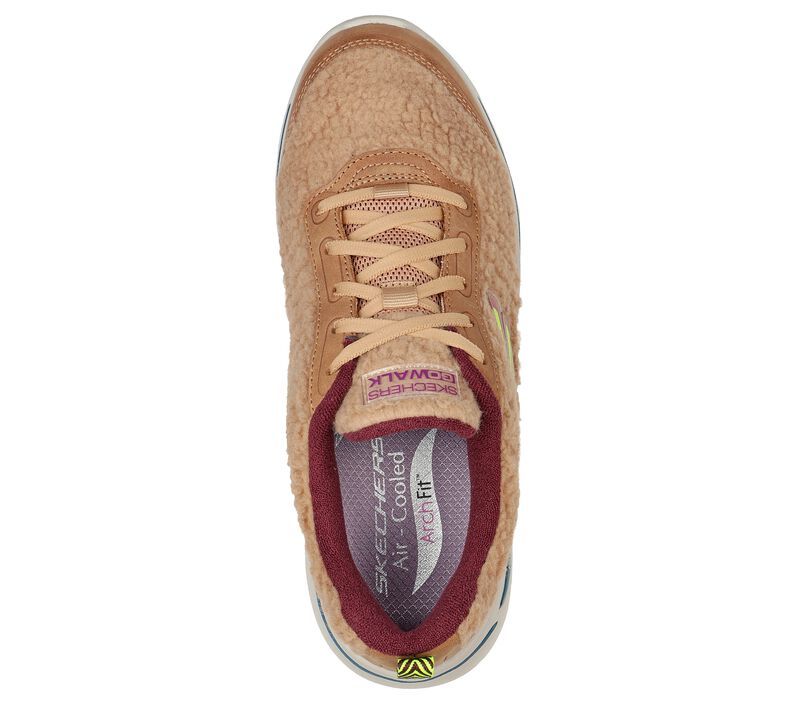Skechers Παπούτσι Γυναικείο - Go Walk Arch Fit - Snow Bound 124420-TAN