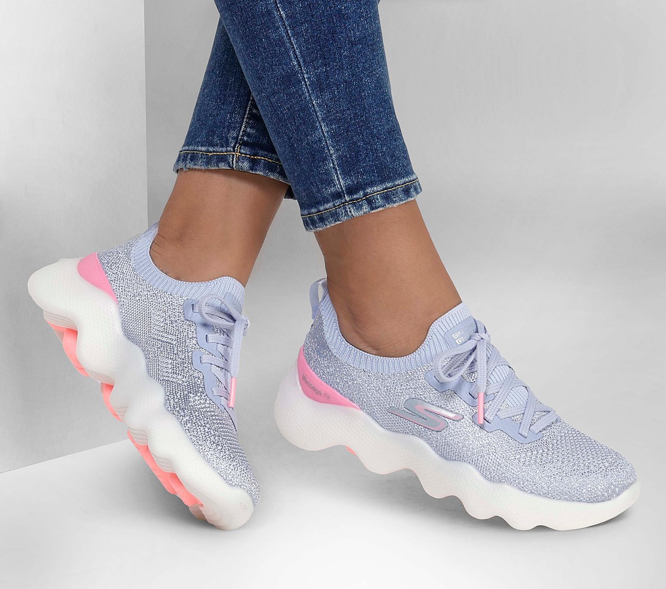 Skechers Παπούτσι Γυναικείο - GO WALK Massage Fit - Upsurge - 124905-GYPK GRAY