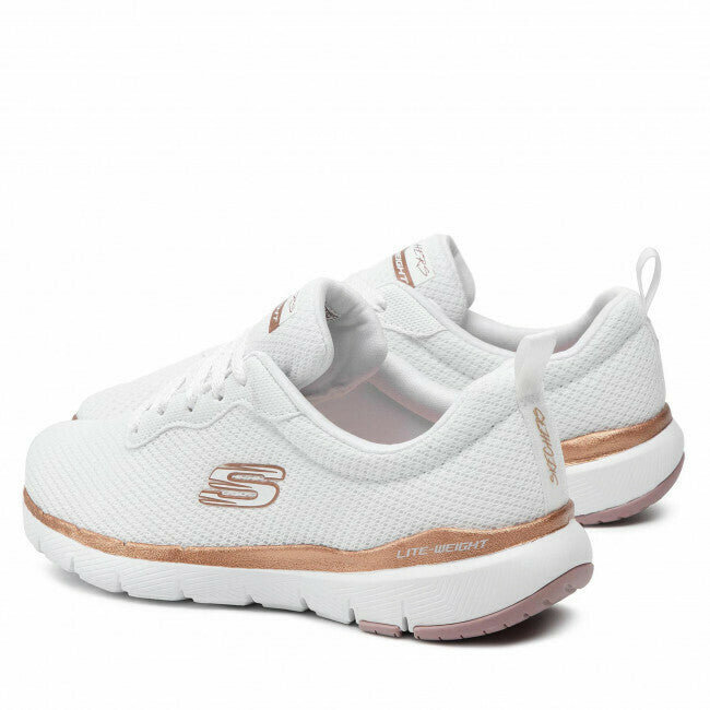 Skechers Παπούτσι Γυναικείο - Bountiful 12606-WTRG White/Gold