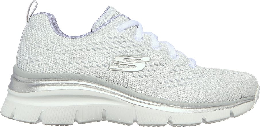 Skechers Παπούτσι Γυναικείο - Fashion Fit - StateMent Piece 12704-WGRY Λευκό-Γκρί