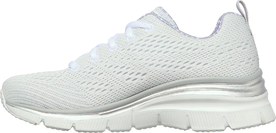 Skechers Παπούτσι Γυναικείο - Fashion Fit - StateMent Piece 12704-WGRY Λευκό-Γκρί