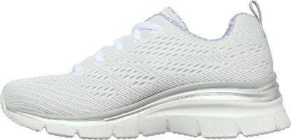 Skechers Παπούτσι Γυναικείο - Fashion Fit - StateMent Piece 12704-WGRY Λευκό-Γκρί