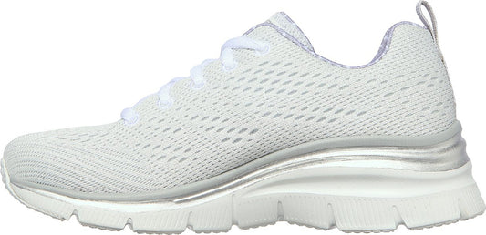 Skechers Παπούτσι Γυναικείο - Fashion Fit - StateMent Piece 12704-WGRY Λευκό-Γκρί