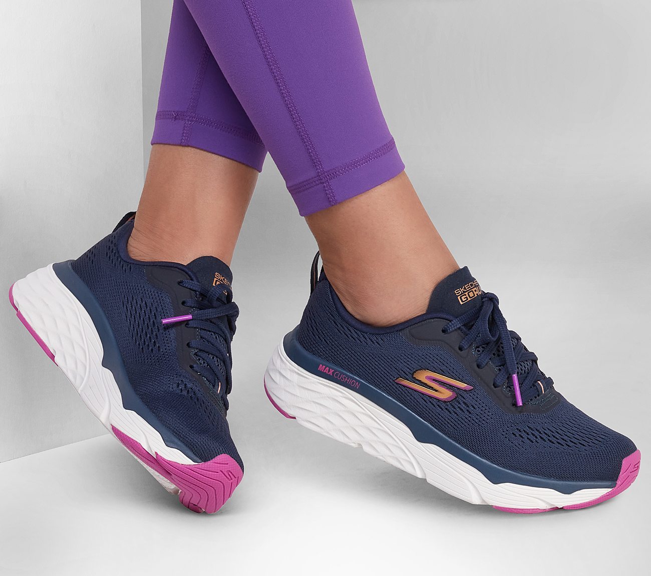 Skechers Παπούτσι Γυναικείο - Max Cushioning Elite - Destination Point (128262-NVY) NAVY