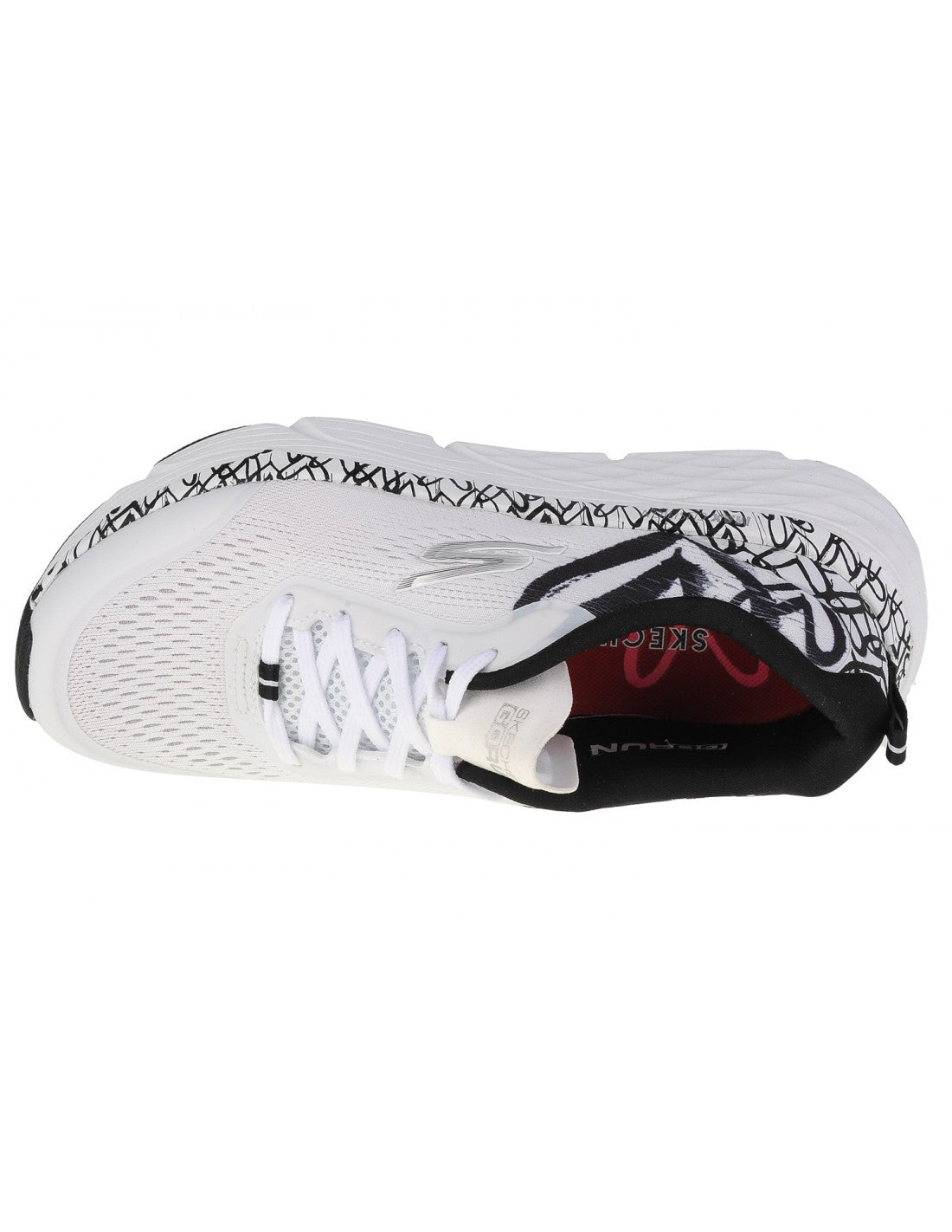 Skechers Παπούτσι Γυναικείο - Max Cushioning Elite - Forever Loving - 128552-WBK - White black