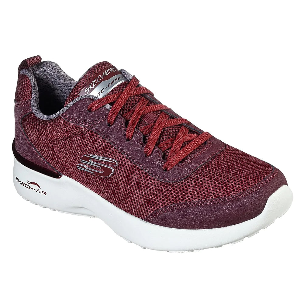 Skechers Παπούτσι Γυναικείο - Qtr. Deco Stitch Mesh Lace-Up W/MF 12947-BURG