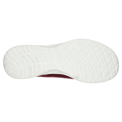 Skechers Παπούτσι Γυναικείο - Qtr. Deco Stitch Mesh Lace-Up W/MF 12947-BURG