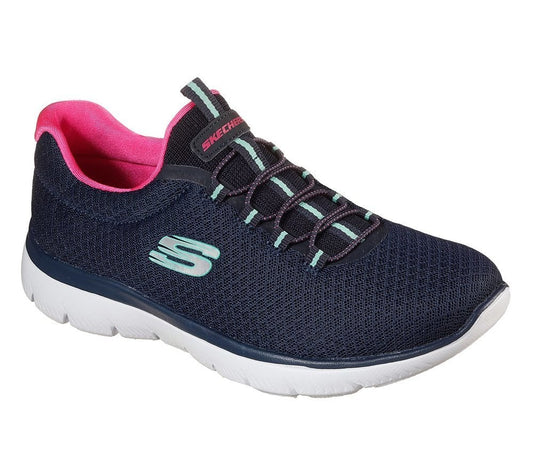 Skechers Παπούτσι Γυναικείο -Summits 12980-NVHP Navy/HOT Pink