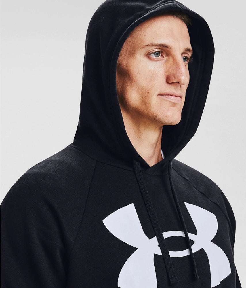 Under Armour Φούτερ ΜΕ Κουκούλα Rival Big Logo 1357093-001 BLACK