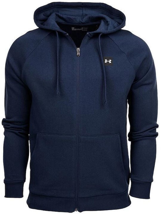Under Armour Ζακέτα με Κουκούλα UA Rival Fleece FZ Hoodie 1357111-408 Academy Onyx White