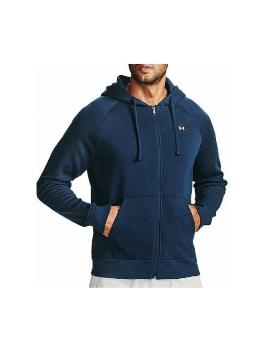 Under Armour Ζακέτα με Κουκούλα UA Rival Fleece FZ Hoodie 1357111-408 Academy Onyx White