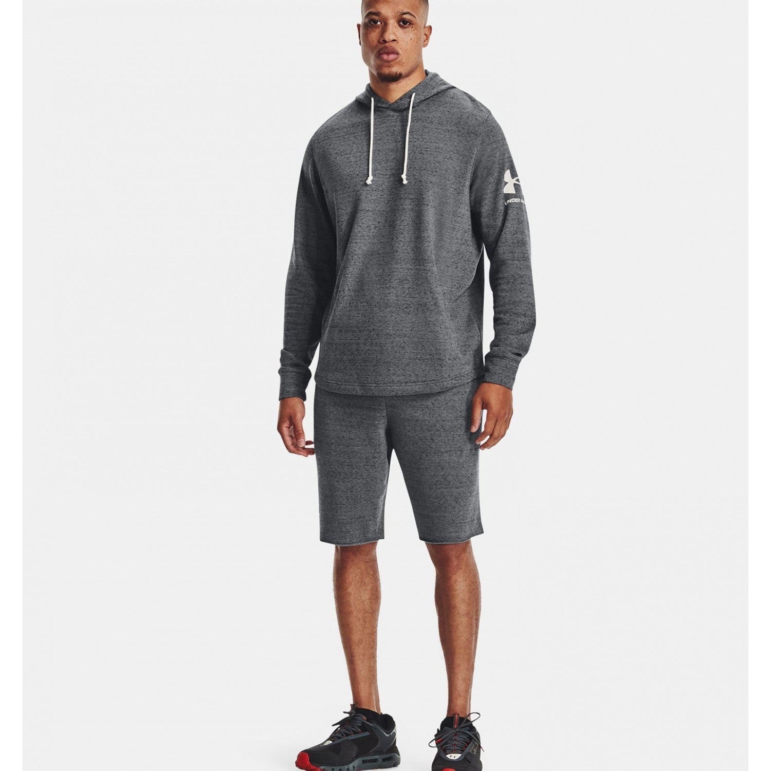 Under Armour Ανδρική Αθλητική Βερμούδα Γκρί 1361631-012 - Rival Terry Short - Grey - E