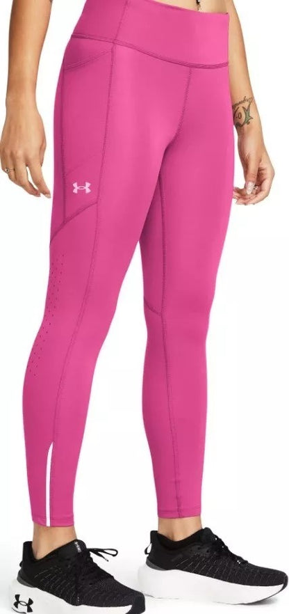Under Armour Γυναικείο Αθλητικό Κολάν - UA Launch Ankle Tights 1369771-686 Astro Pink