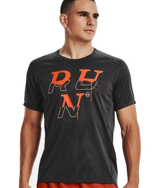 Under Armour Ανδρικό Μπλουζάκι Κοντομάνικο Γκρί 1372035-100 - Speed Stride - Grey -