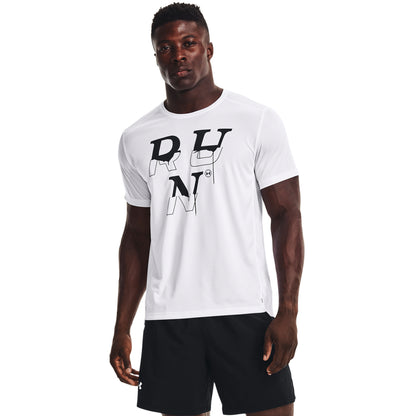 Under Armour Ανδρικό Μπλουζάκι Κοντομάνικο Λευκό 1372035-100 - Speed Stride - White - E