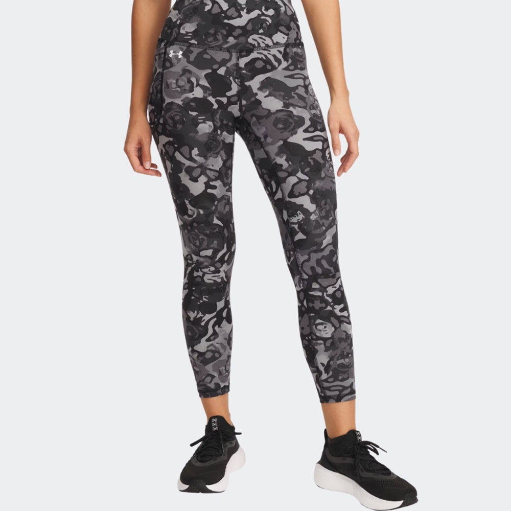 Under Armour Γυναικείο Κολάν - Motion Ankle Leg Print - 1373927-005 - Black Titan Gray White