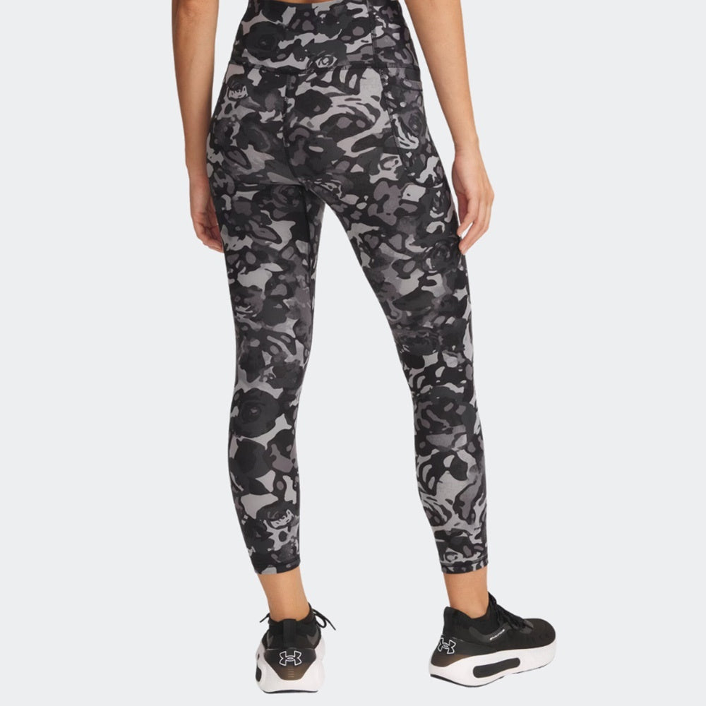 Under Armour Γυναικείο Κολάν - Motion Ankle Leg Print - 1373927-005 - Black Titan Gray White
