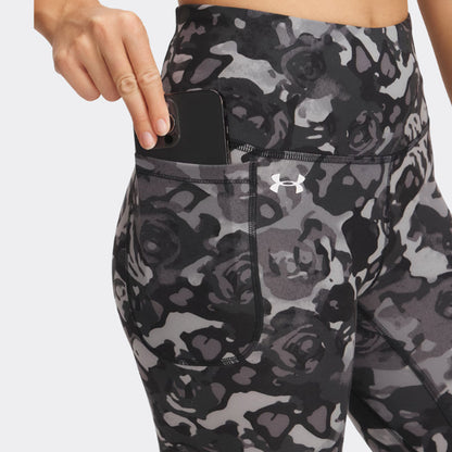 Under Armour Γυναικείο Κολάν - Motion Ankle Leg Print - 1373927-005 - Black Titan Gray White
