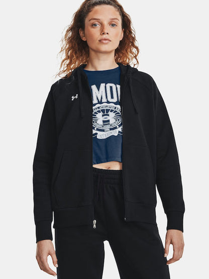 Under Armour Γυναικεία Ζακέτα Με Κουκούλα - UA Rival Fleece FZ Hoodie - 1379497-001 - Black