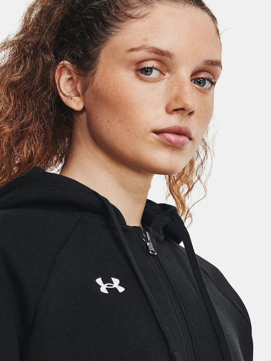 Under Armour Γυναικεία Ζακέτα Με Κουκούλα - UA Rival Fleece FZ Hoodie - 1379497-001 - Black