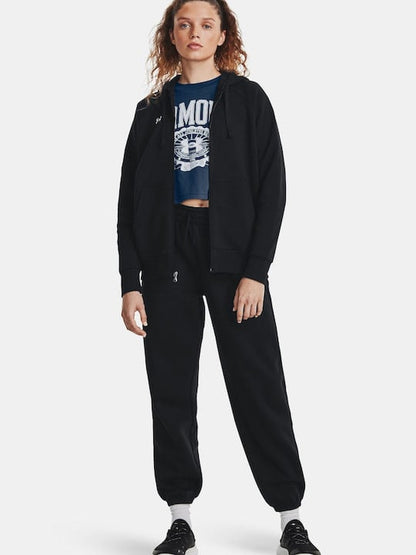 Under Armour Γυναικεία Ζακέτα Με Κουκούλα - UA Rival Fleece FZ Hoodie - 1379497-001 - Black