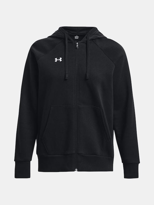 Under Armour Γυναικεία Ζακέτα Με Κουκούλα - UA Rival Fleece FZ Hoodie - 1379497-001 - Black