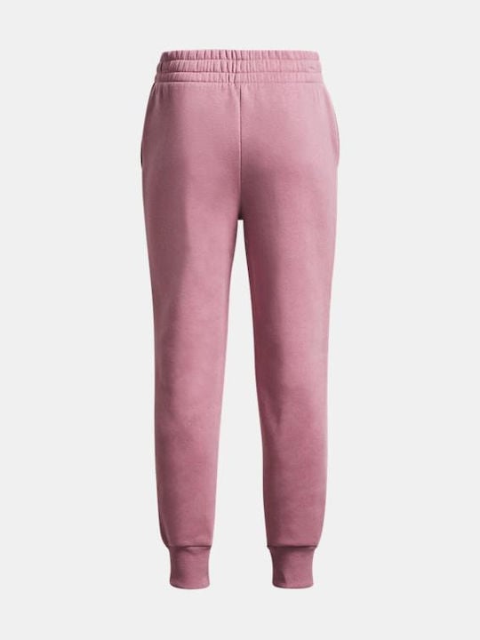 Under Armour Παιδικό Παντελόνι Φόρμας Για Κορίτσι - UA Rival Fleece Jogger - 1379525-697 - Pink