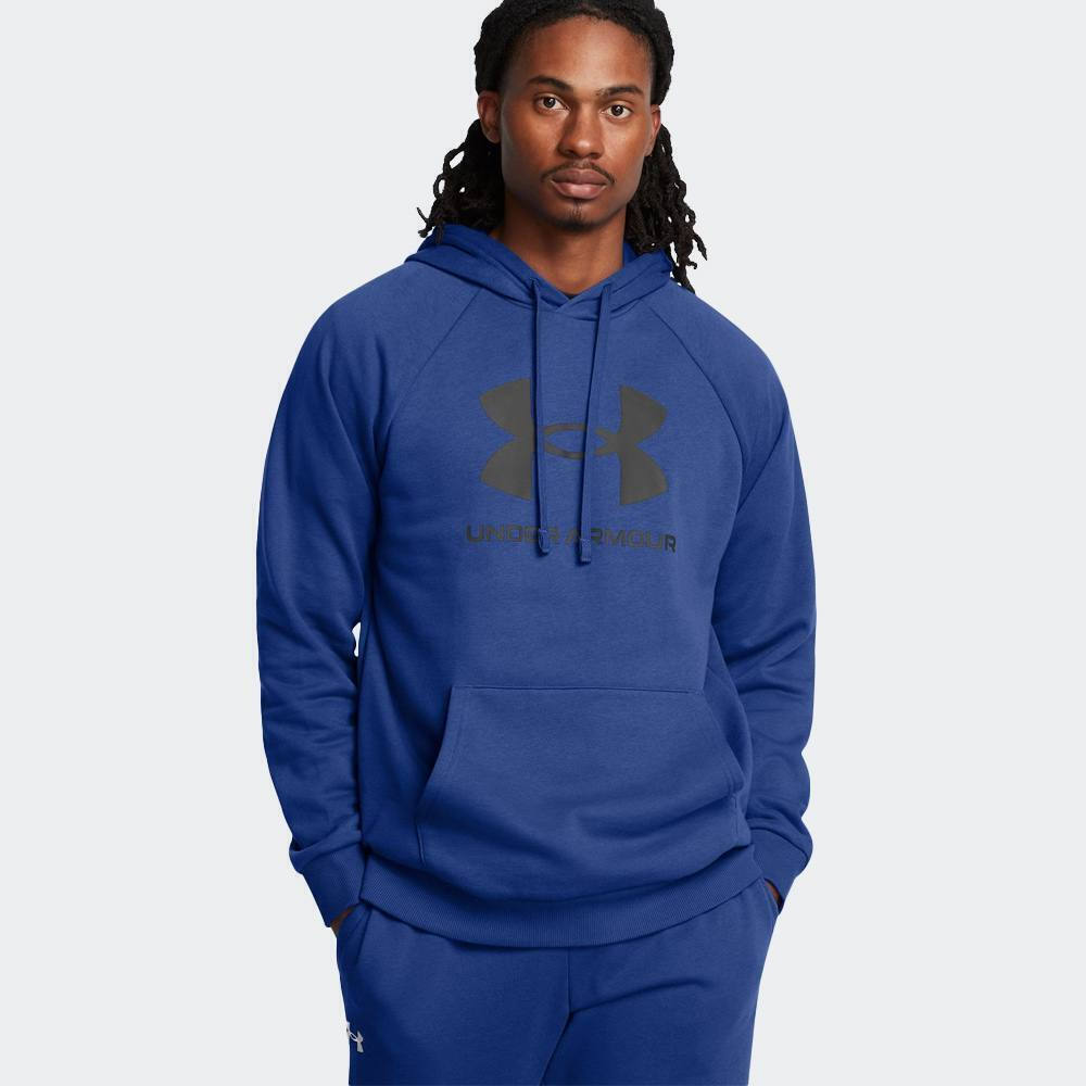 Under Armour Ανδρικό Φούτερ Με Κουκούλα - UA Rival Fleece - 1379758-432 - Tech Blue / Midnight Navy