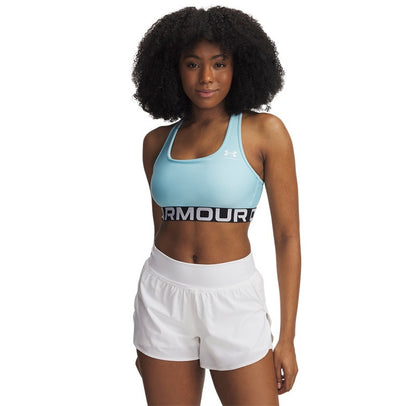 Under Armour Γυναικείο Μπούστο - UA HG Mid Branded - 1383544-494 - Stream White
