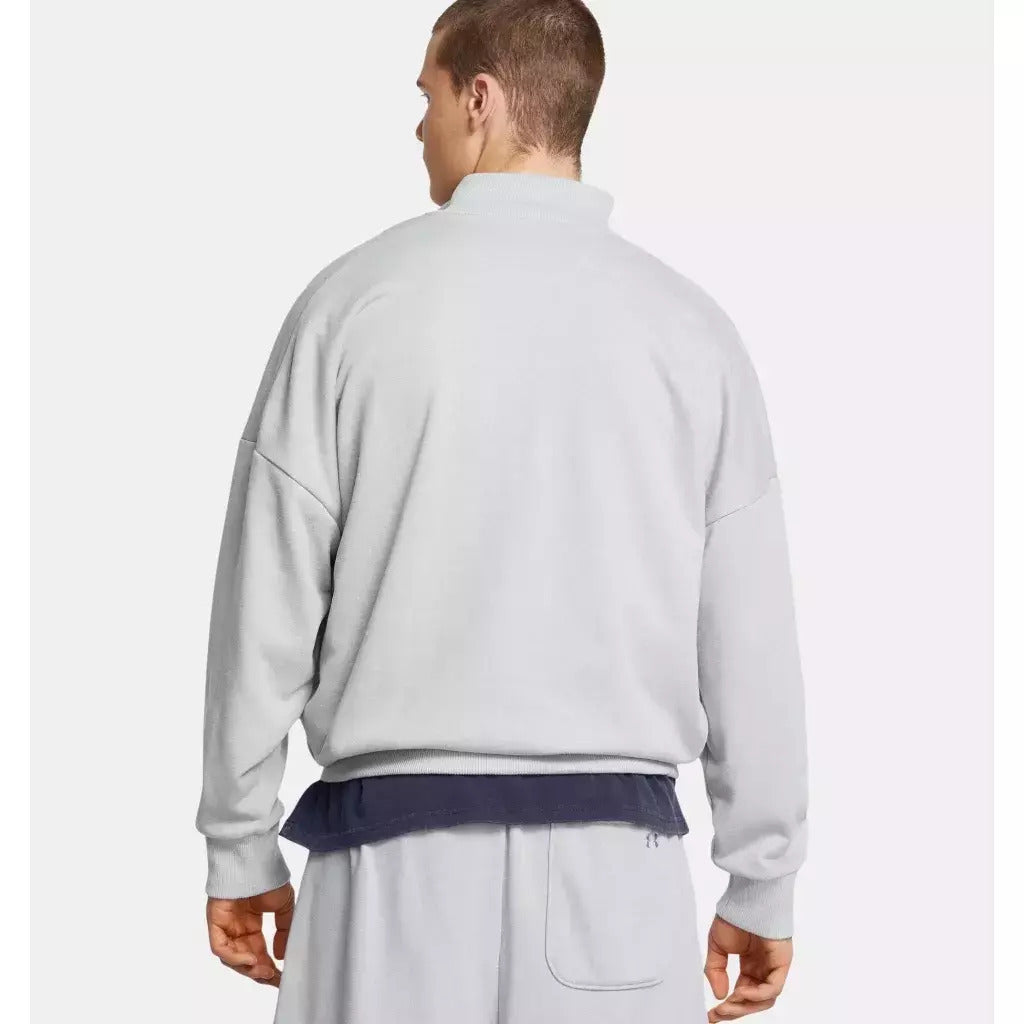 Under Armour Ανδρική Μακρυμάνικη Μπλούζα - 1386550-011 - Mod Gray Light Heather//Forest Green