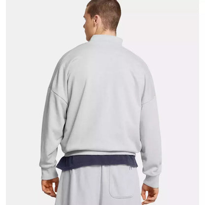 Under Armour Ανδρική Μακρυμάνικη Μπλούζα - 1386550-011 - Mod Gray Light Heather//Forest Green