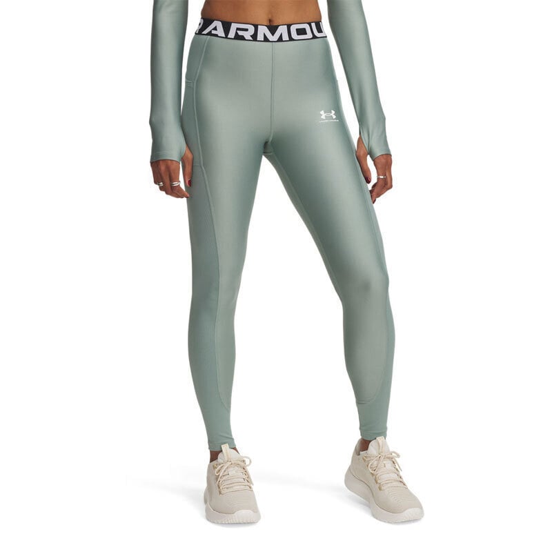 Under Armour Γυναικείο Αθλητικό Κολάν - HeatGear Rib Legging 1388693-348 Silica Green Silica Green