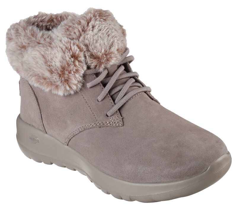 Skechers Μποτάκι Γυναικείο - On-the-GO Joy - Plush Dreams 144042-DKTP