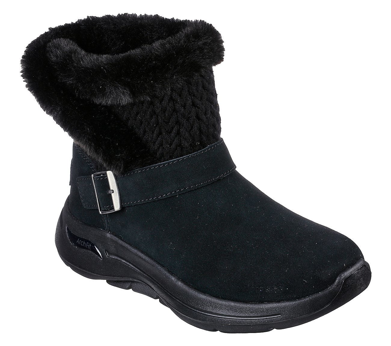 Skechers Μποτάκι Γυναικείο - GO WALK Arch Fit - 144422-BBK - Black
