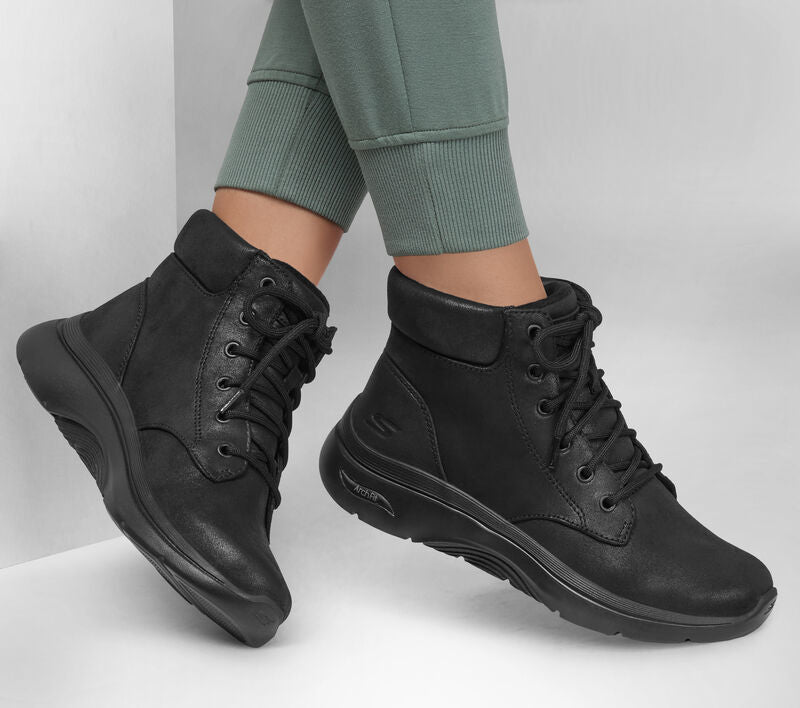 Skechers Μποτάκι Γυναικείο - GO WALK Arch Fit 2.0 - Mountain View - 144558-BBK - Black