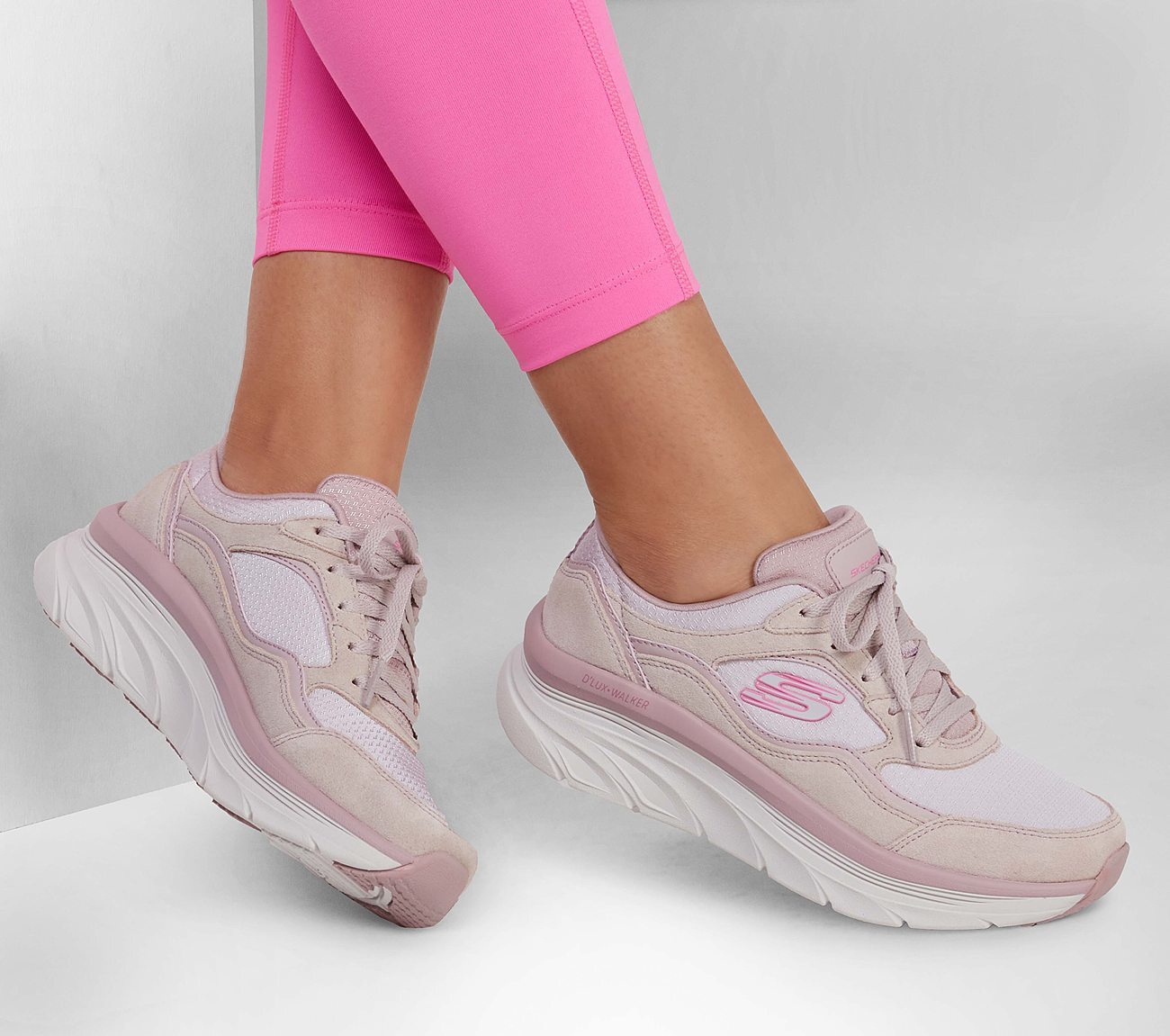 Skechers Γυναικείο Παπούτσι - Relaxed Fit: DLux Walker - New Moment - 149357-LAV- Lavender