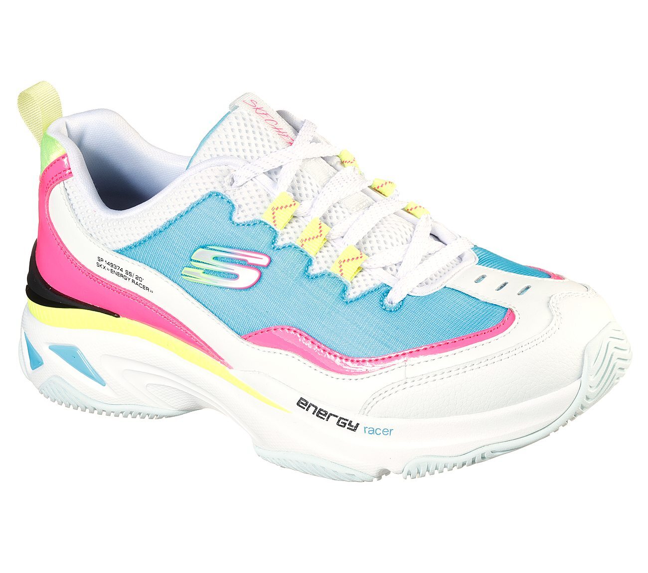 Skechers Γυναικείο Παπούτσι - Energy Racer - 149374-WBLP - White-Blue-Pink