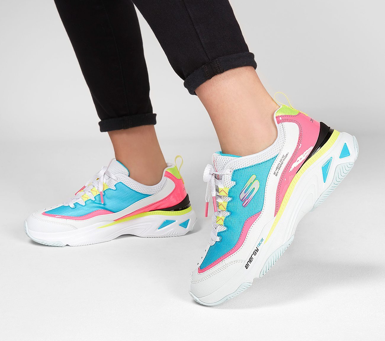 Skechers Γυναικείο Παπούτσι - Energy Racer - 149374-WBLP - White-Blue-Pink