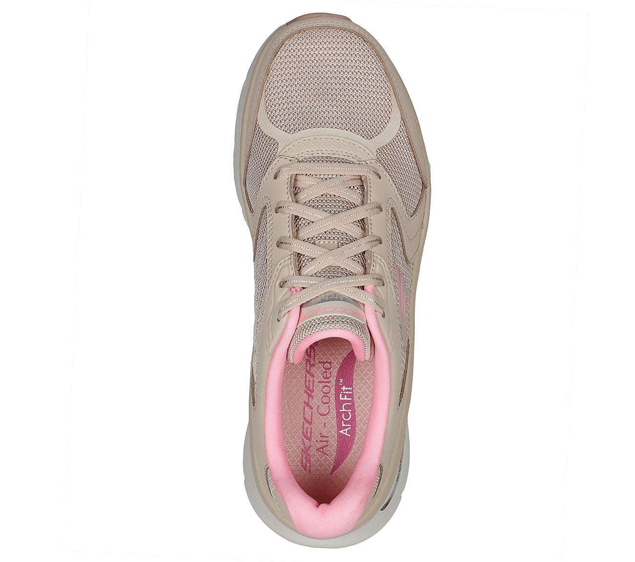 Skechers Γυναικείο Παπούτσι - Relaxed Fit: Arch Fit DLux - 149686-NTPK - Beige-Pink